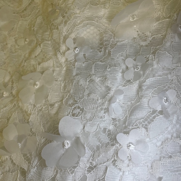 NWOT Girl’s M(8) white floral lace & tulle dress - Picture 3 of 6